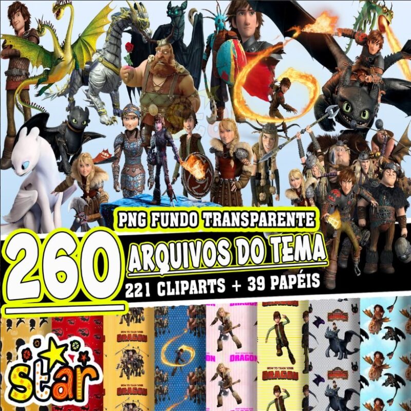 Kit Digital Como Treinar o seu Dragão