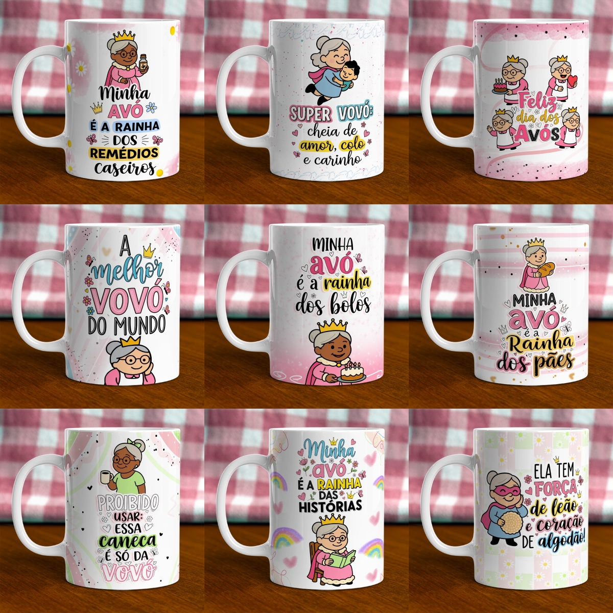 Kit Digital Caneca dia dos Avós - Canecas - Imagem 4